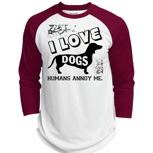 I Love Dogs Humans Annoy Me T Shirt, My Favorite T Shirt, Awesome T-Shirts  (Polyester Game Baseball Jersey)