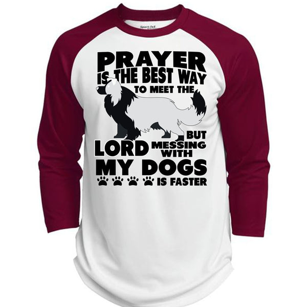 Prayer Is The Best Way T Shirt, I Love My Dog T Shirt, Awesome T-Shirts  (Polyester Game Baseball Jersey)
