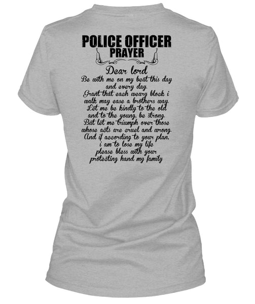 Police Officer Prayer T Shirt, I Love Police T Shirt