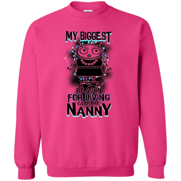 Coolest Nanny Ever T Shirt, My Biggest Reason For Living Sweatshirt