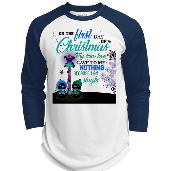 On The First Day Of Christmas T Shirt, This Girl Loves Christmas T Shirt, Awesome T-Shirts  (Polyester Game Baseball Jersey)