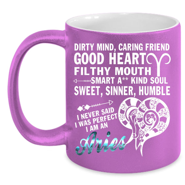 I Am An Aries Coffee Mug, Cute Zodiac Coffee Cup