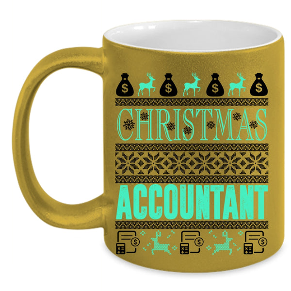 Cute Gift For Accountant Coffee Mug, Christmas Accountant Accent Mug