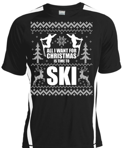 A black t-shirt with the shopify logo