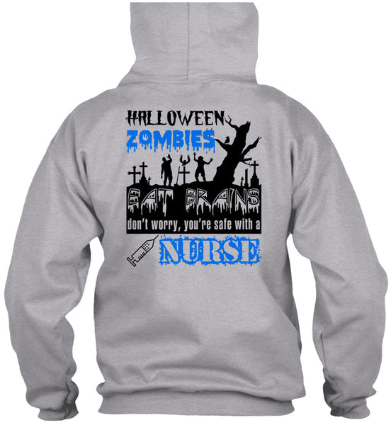 Halloween Zombies Eat Brains T Shirt, Wait For Halloween T Shirt