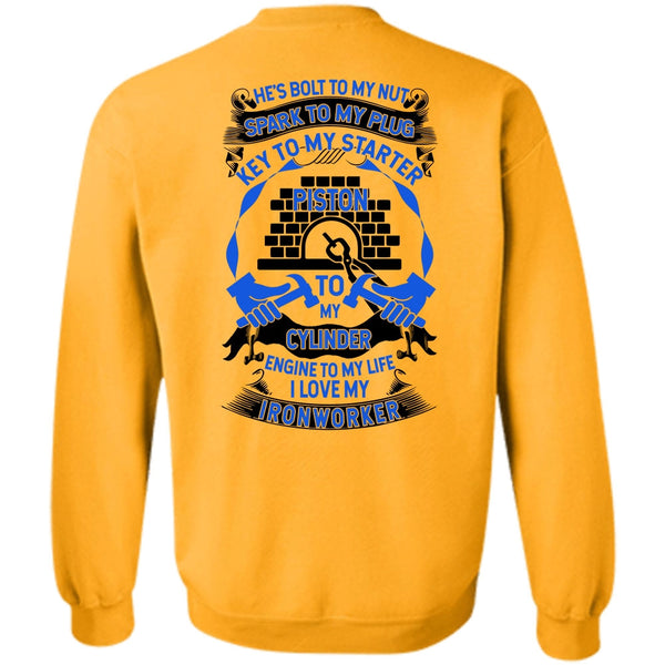 I Love Ironworker T Shirt, I Love My Ironworker Sweatshirt