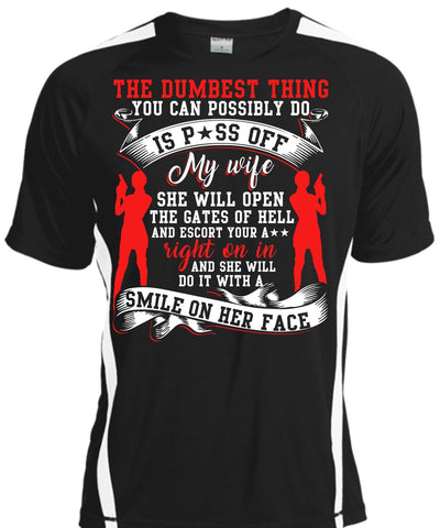 A black t-shirt with the shopify logo