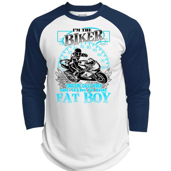I'm The Biker T Shirt, I Love Biker T Shirt, Awesome T-Shirts  (Polyester Game Baseball Jersey)