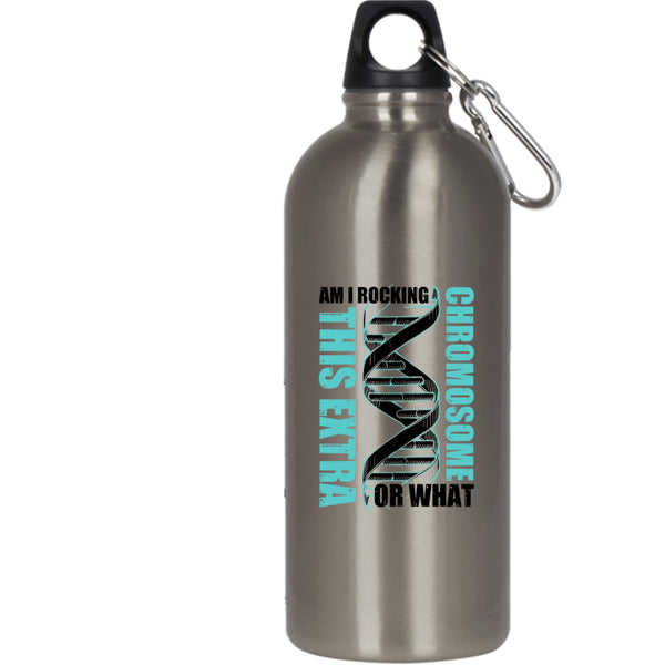 Am I Rockin This Extra Chromosome Or What 20 oz Stainless Steel Bottle,Awesome Outdoor Sports Water Bottle