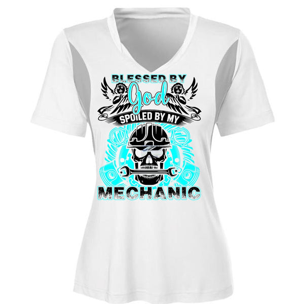 God Spoiled By My Mechanic T Shirt, Being A Mechanic T Shirt, Awesome T-Shirts