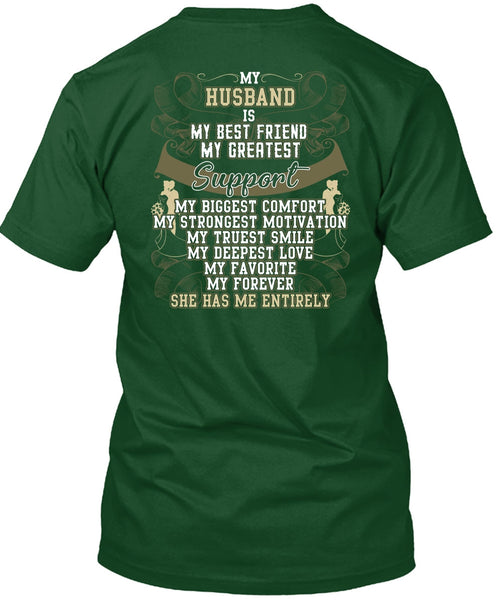 My Husband Is My Best Friend T Shirt, My Truest Smile T Shirt