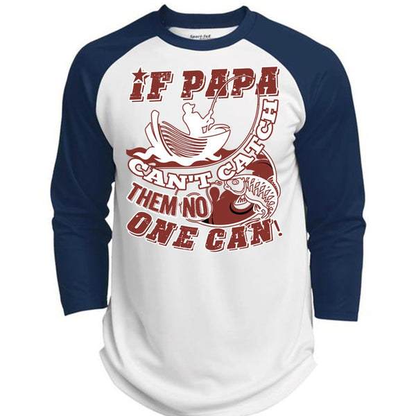 If Papa Can't Catch Them No One Can T Shirt, I Love Papa T Shirt, Awesome T-Shirts  (Polyester Game Baseball Jersey)