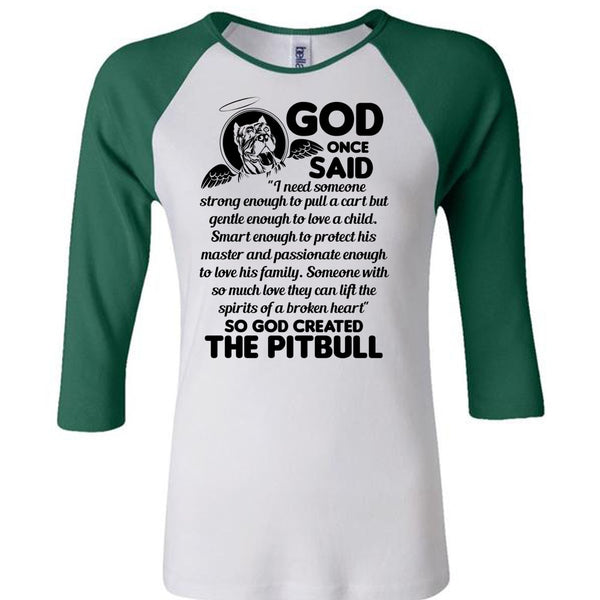 God Created The Pit Bull T Shirt, I Love Dog T Shirt, Awesome T-Shirts