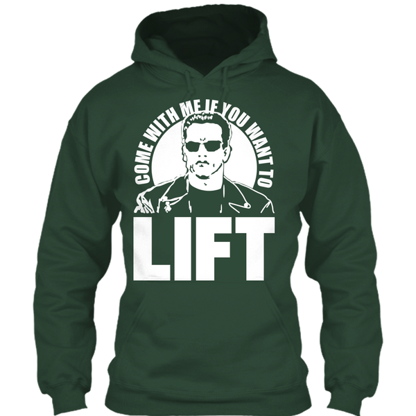 A black t-shirt with the shopify logo