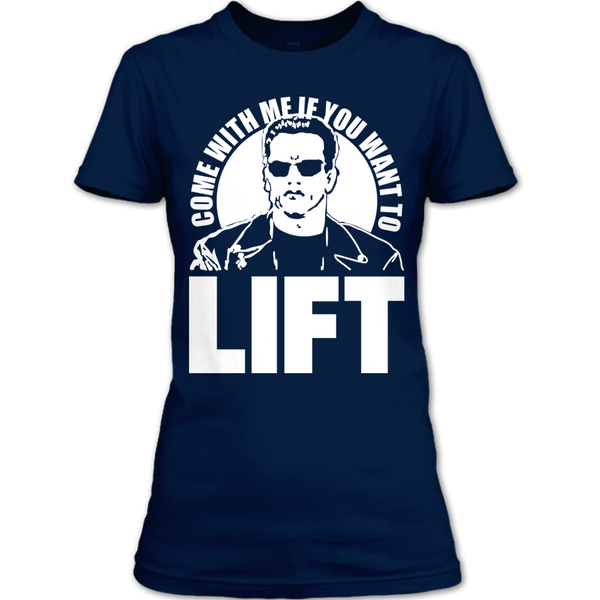 A black t-shirt with the shopify logo