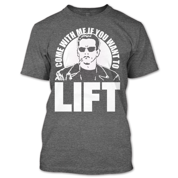 A black t-shirt with the shopify logo