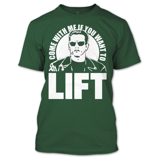 A black t-shirt with the shopify logo