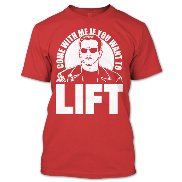 A black t-shirt with the shopify logo