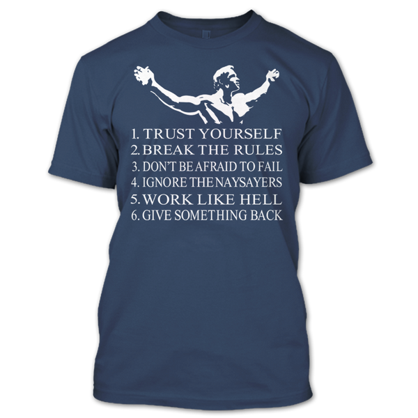 A black t-shirt with the shopify logo