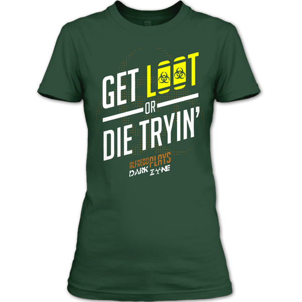 A black t-shirt with the shopify logo