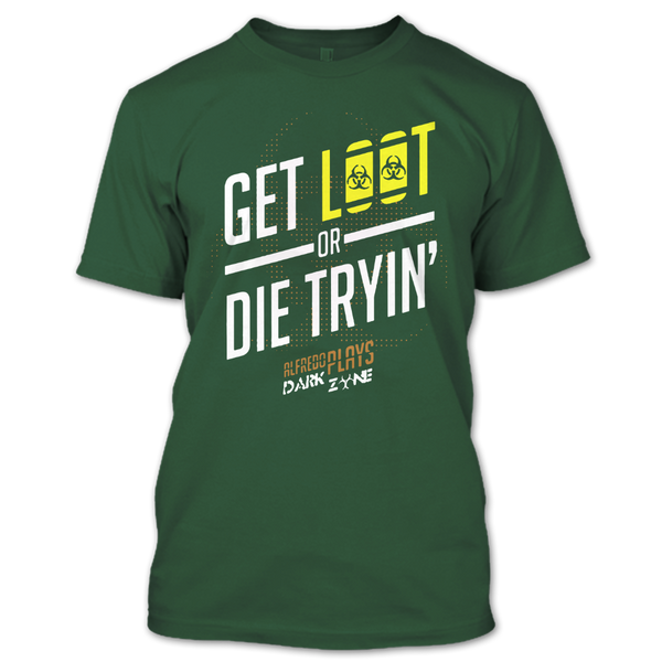 A black t-shirt with the shopify logo