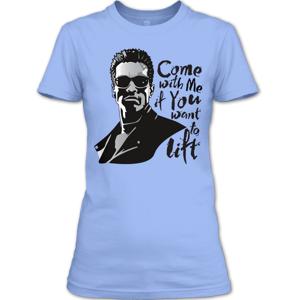 A black t-shirt with the shopify logo