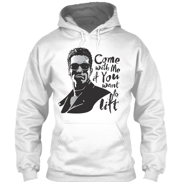 A black t-shirt with the shopify logo