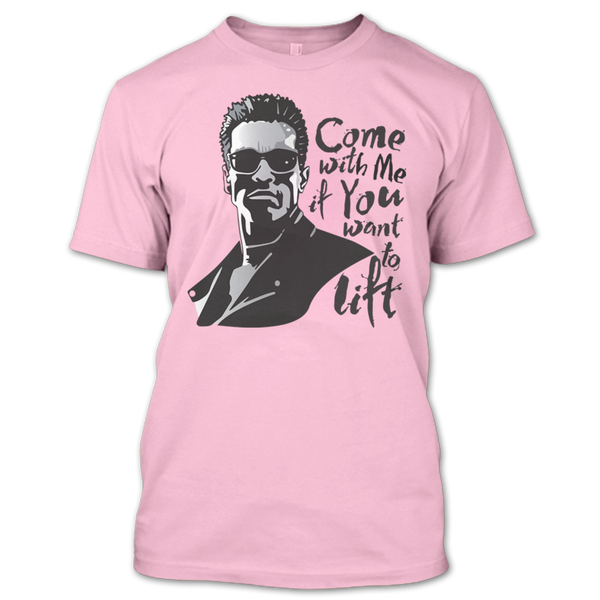 A black t-shirt with the shopify logo