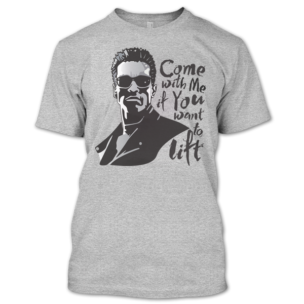 A black t-shirt with the shopify logo