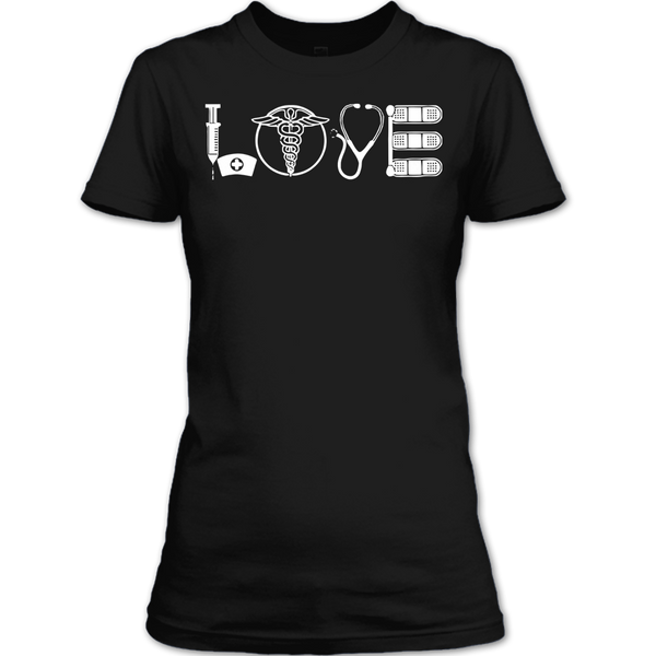 A black t-shirt with the shopify logo