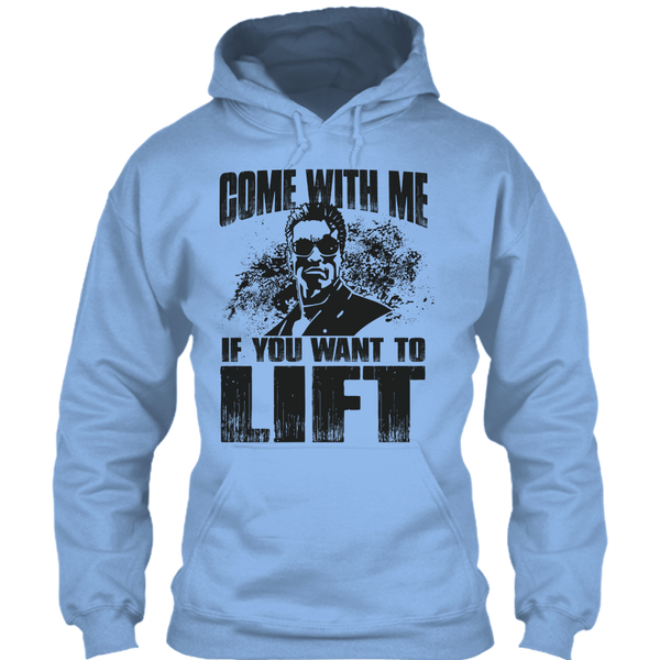 A black t-shirt with the shopify logo