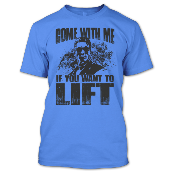 A black t-shirt with the shopify logo