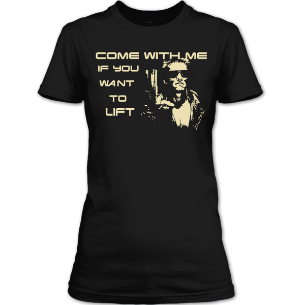 A black t-shirt with the shopify logo