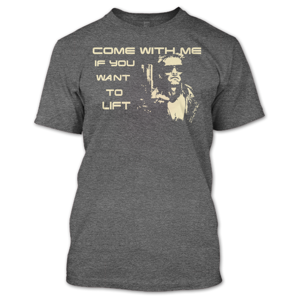 A black t-shirt with the shopify logo