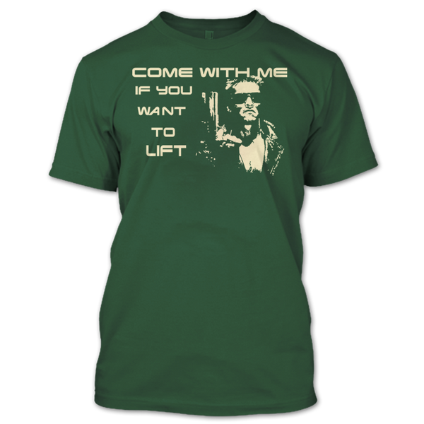 A black t-shirt with the shopify logo