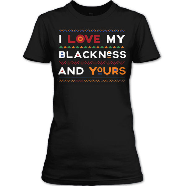 A black t-shirt with the shopify logo