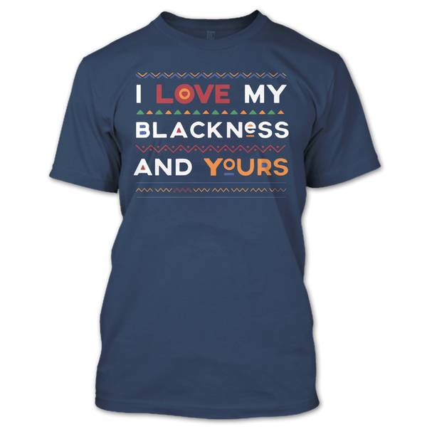 A black t-shirt with the shopify logo