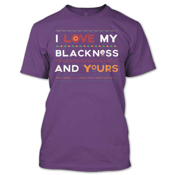 A black t-shirt with the shopify logo