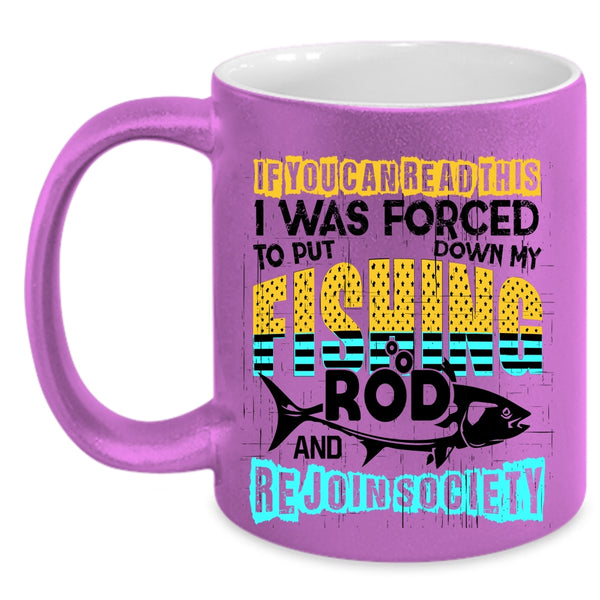 Outdoor Coffee Mug, My Fishing Rod And Rejoin Society Accent Mug