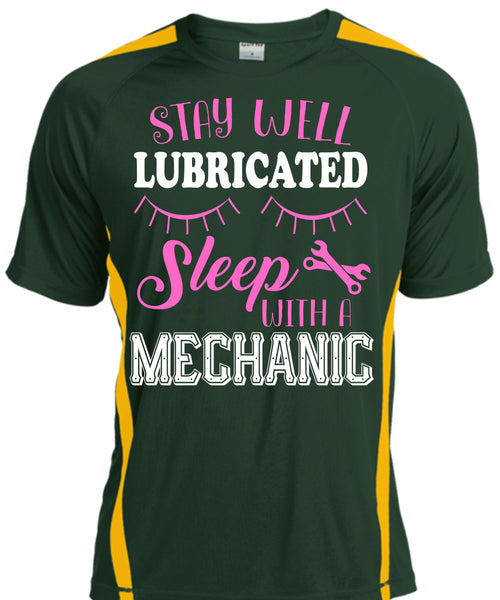 Stay Well Lubricated Sleep With A Mechanic T Shirt, Calls Me A Mechanic T Shirt, Cool Shirt