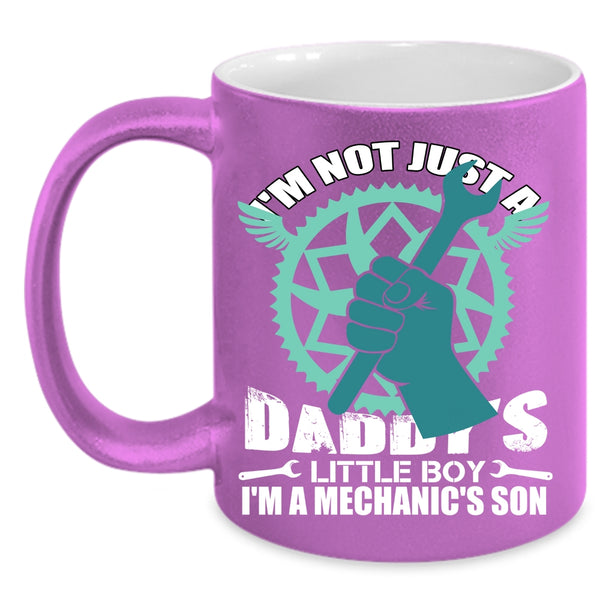 I'm A Mechanic's Son Coffee Mug, Dad And Son Coffee Cup