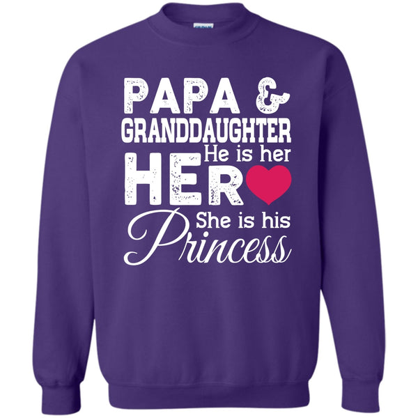He Is Her Heart She Is His Princess T Shirt, Best Dad Ever Sweatshirt