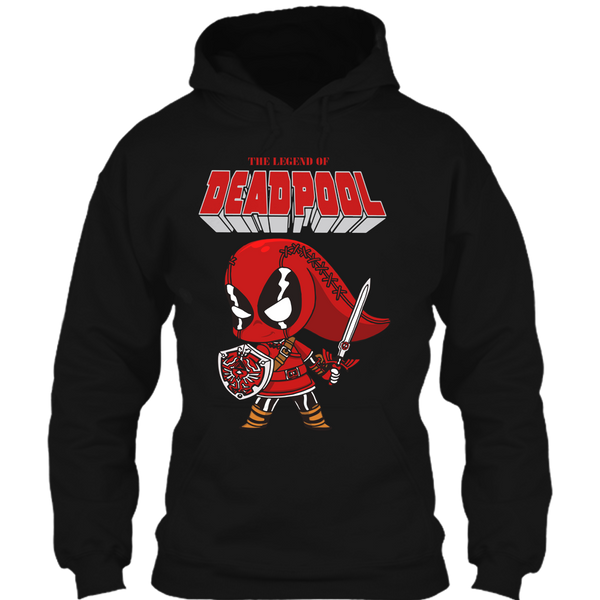 A black t-shirt with the shopify logo