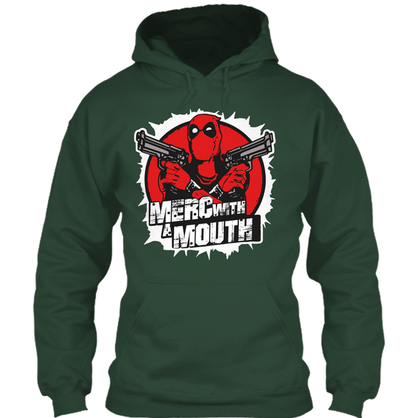 A black t-shirt with the shopify logo