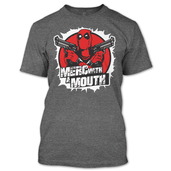 A black t-shirt with the shopify logo