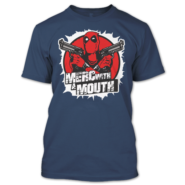 A black t-shirt with the shopify logo