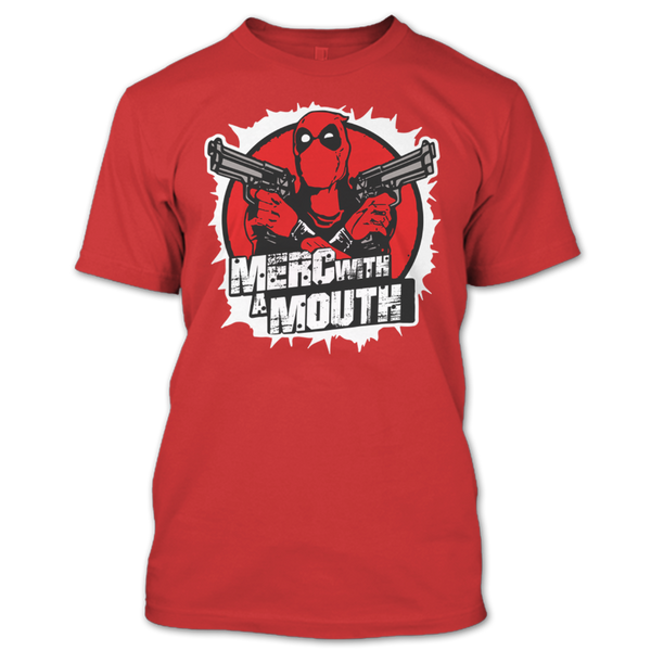 A black t-shirt with the shopify logo