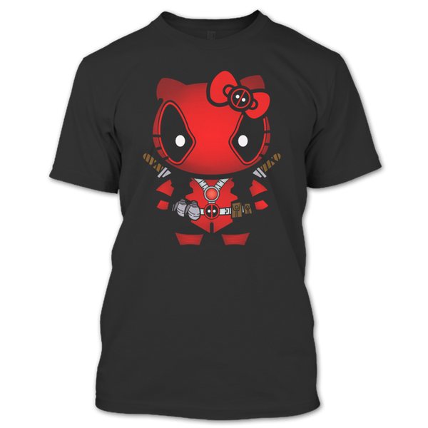 A black t-shirt with the shopify logo