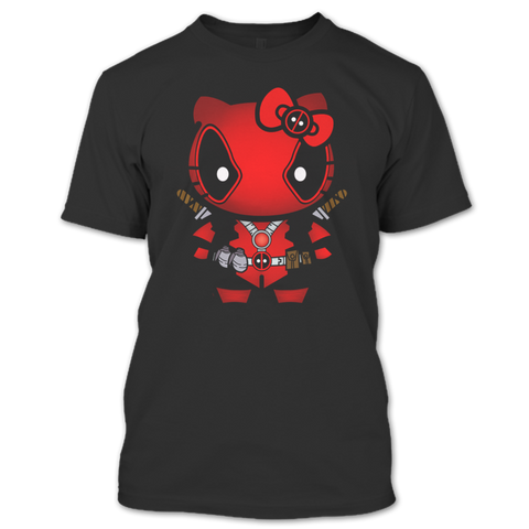 A black t-shirt with the shopify logo