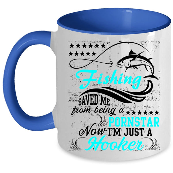 Awesome Fishing Coffee Mug, Fishing Accent Mug